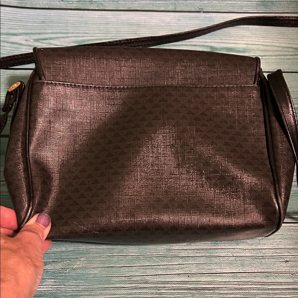 Liz Claiborne Vintage 1984 Black Crossbody Bag - Picture 4 of 9